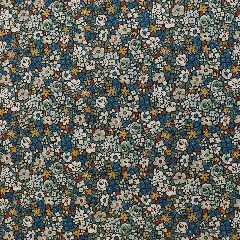 Accept Custom Designs Digital Printing Liberty London Fabric Cotton Lawn Custom Floral Tana Lawn Cotton Fabric for dress