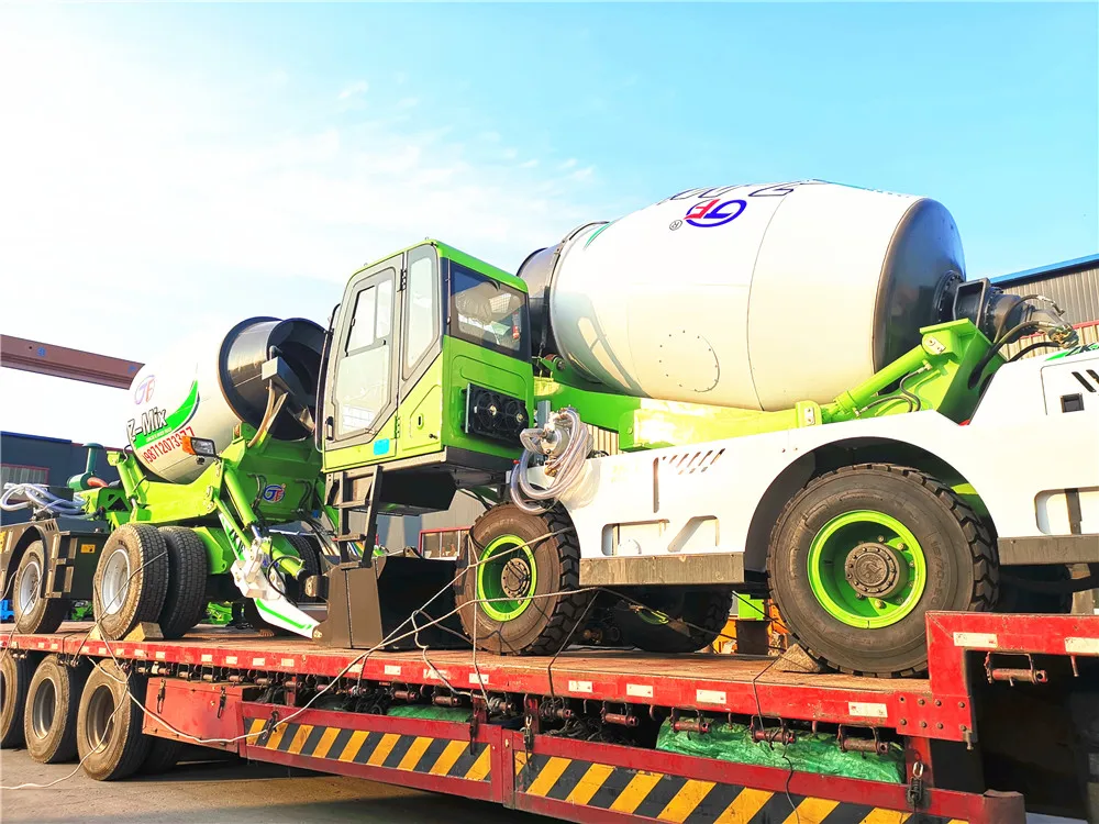 engineering truck for construction sites 4 Cbm Self Loading Concrete Mixer Truck JF Carmixer