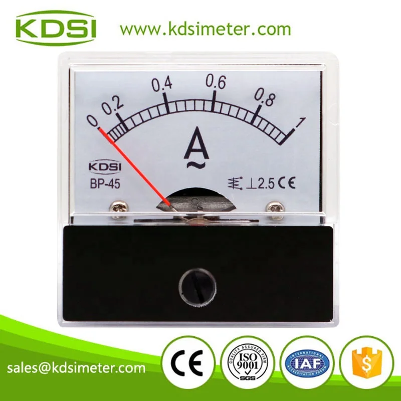 20 years Professional Manufacturer BP-45 AC1A ac analog panel ampere indicator