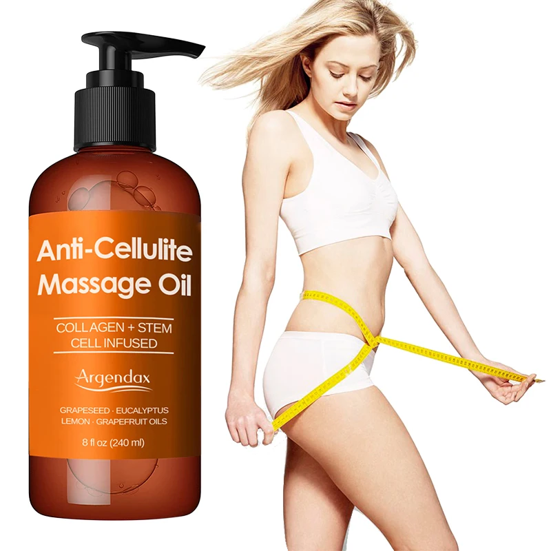 Private Label 100% Pure Essential Oils Collagen Stem Cell Skin Firm Anti Cellulite Slimming Massage Oil