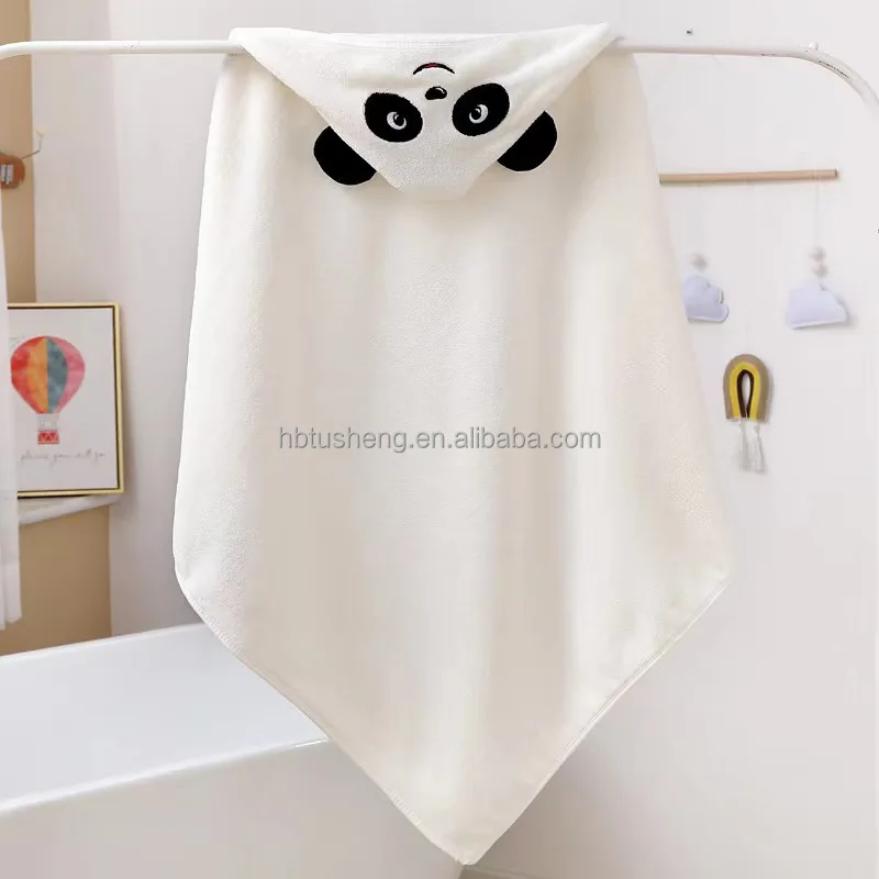 Bathrobe Coral Fleece Hooded Bath towel Baby Wholesale Kid Spa Robe