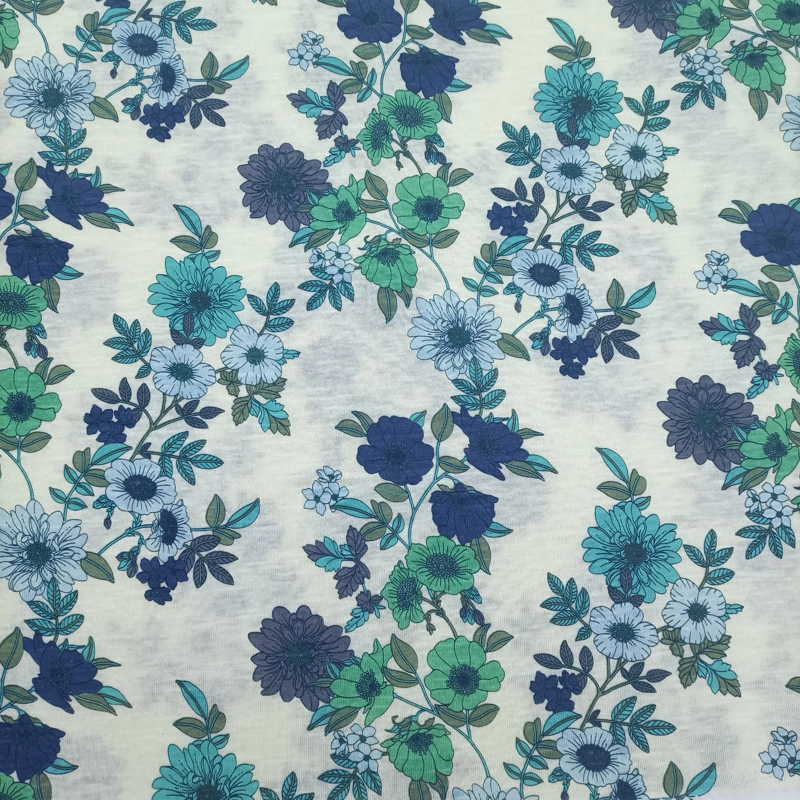 Fashionable High Quality 140 Gsm Linen Jersey Fabric Jersey Fabric T-Shirt Printed Linen Fabric