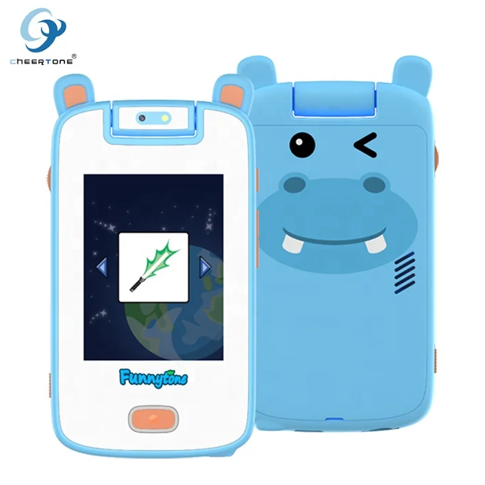 CTP13A The new toy mobile phone for  kids small children with 2.8-inch IPS touch screen with 60 common sense learning cards