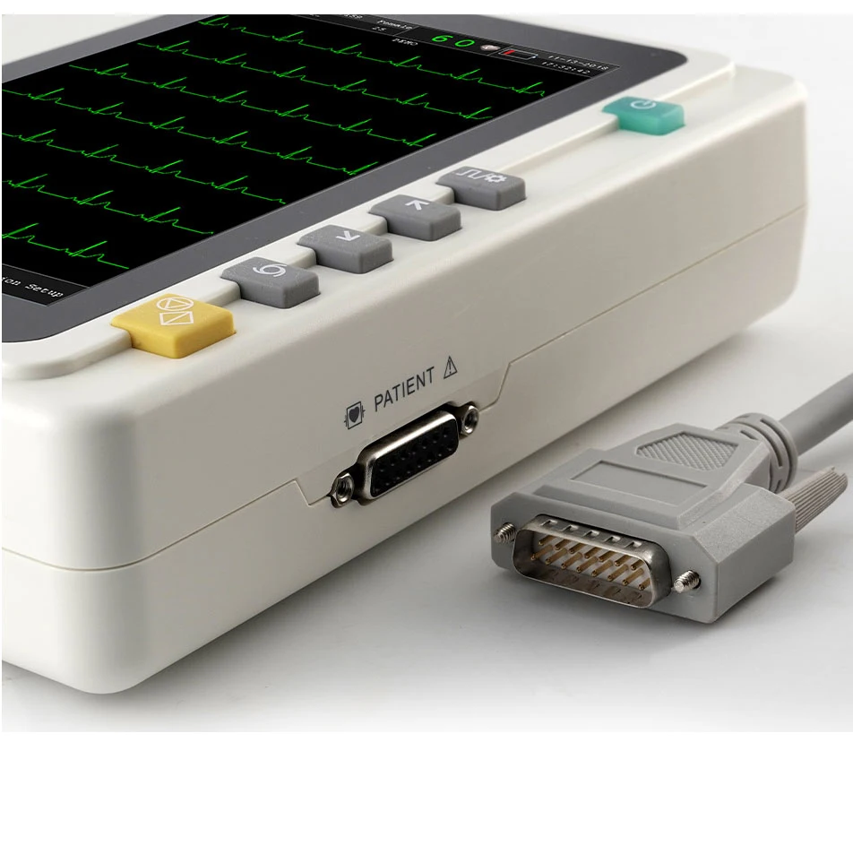 6 channel  monitor de paciente nibp spo2 ecg 24 hor portable ecg electrode production machine 6 channel portable ecg monitor