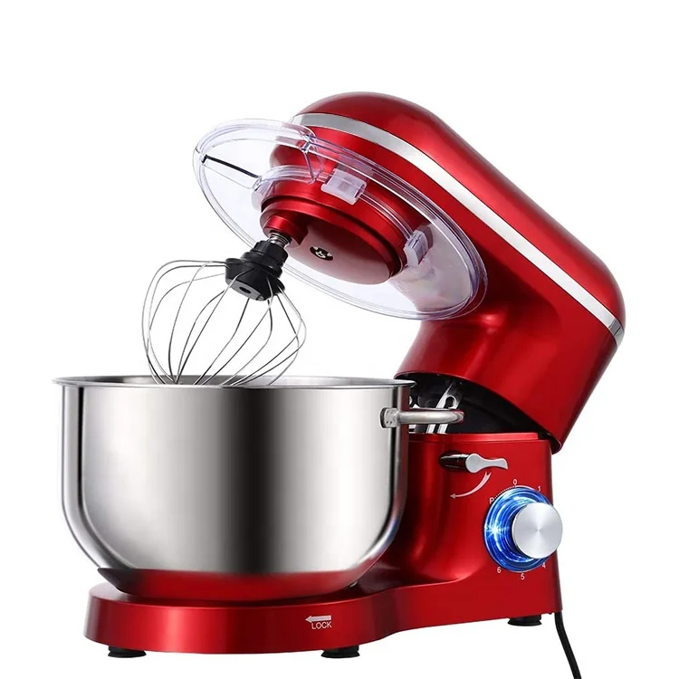  Оптовая продажа с фабрики 5 5-QT 1400W 6-ступенчатая наклон-головы миксер кухня Электрический замеса теста