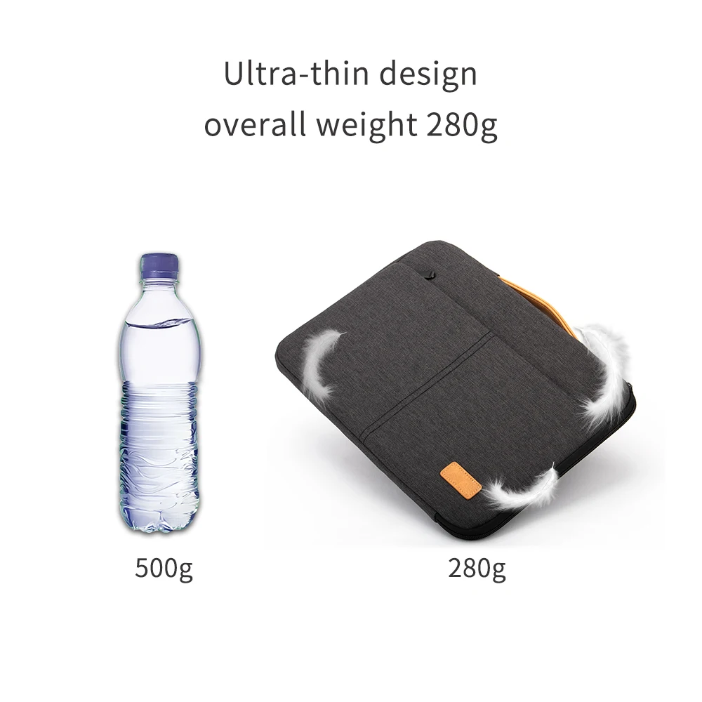 Handle Laptop Carrying Case Sleeve Case Protective Bag with Front Accessories Pocket for macbook 12 Tablet 13 14 15.6 Chromebook