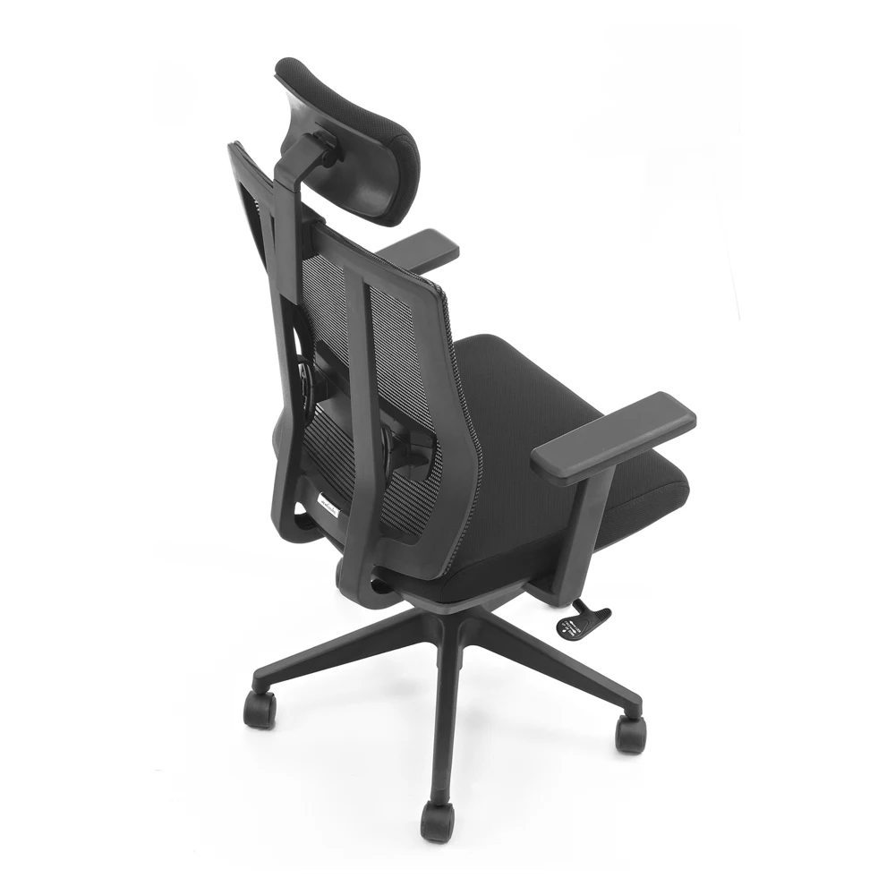 Modern Guangzhou Office Chair Adjustable Headrest Swivel Fabric Mesh Style Ergonomic Tender Foam Factory Direct