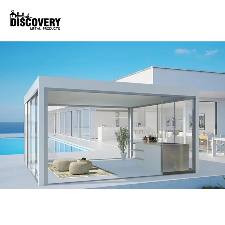 OEM Pergola Factory Aluminium Patio Covered Pergolas with or without motor  For Sale