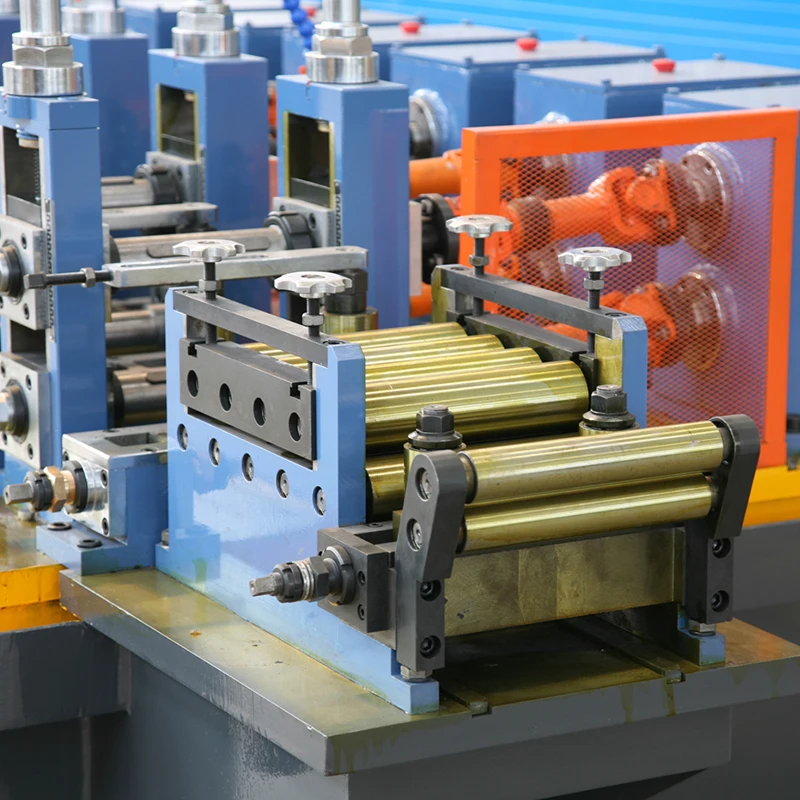 Nanyang low failure rate full automatic carbon steel pipe welded making machine erw tube mill line