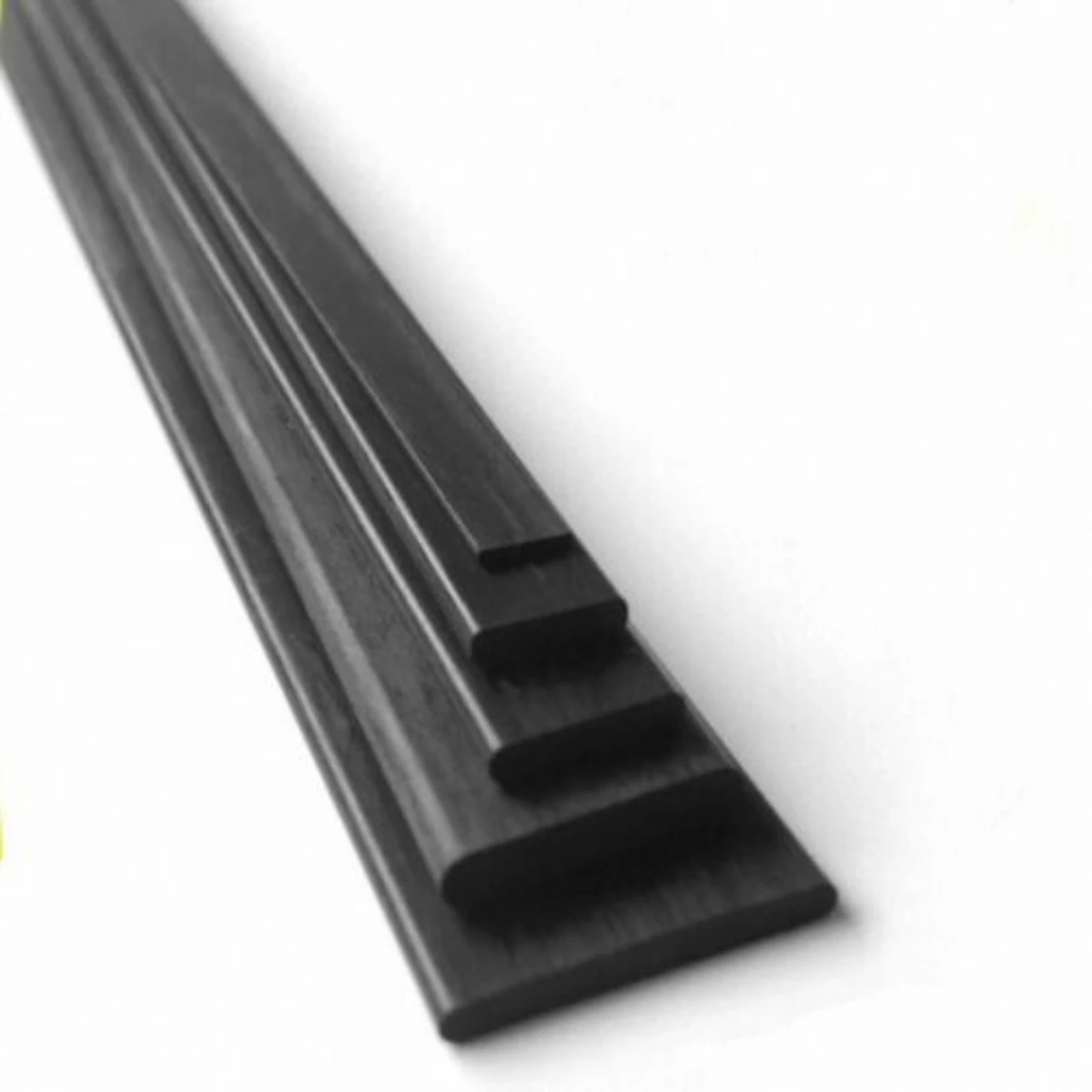 High Quality OEM Custom Pultruded Carbon Fiber Strip Bars 2x10mm,1100mm Length for Reinforcement