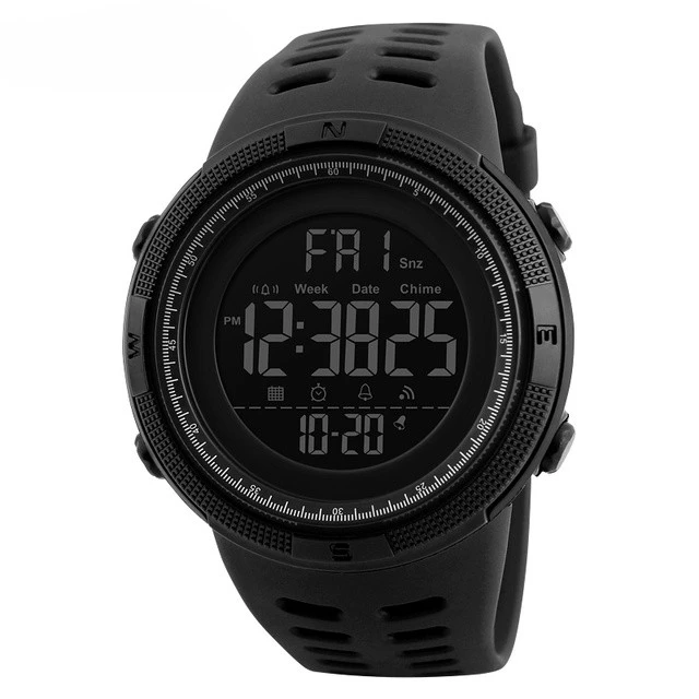 1251 Fashion Outdoor Sport Watch Men Multifunction Watches Alarm Clock Chrono 5bar Waterproof Digital Watches Reloj Hombre