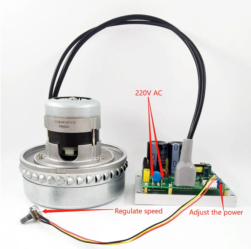 Large capacity 105CFM super powerful motor for industrial wet and dry vacuum cleaner 220V