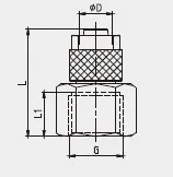 RPCF female thread push on fittings brass pneumatic connection
