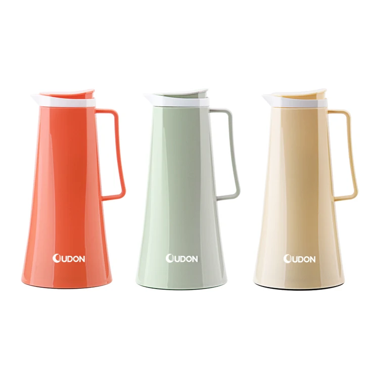 New Design 1.0L Vacuum Thermal Double Wall Insulated Thermos Dallah Arabic Tea Coffee Pot CLASSIC Plastic Thermos 