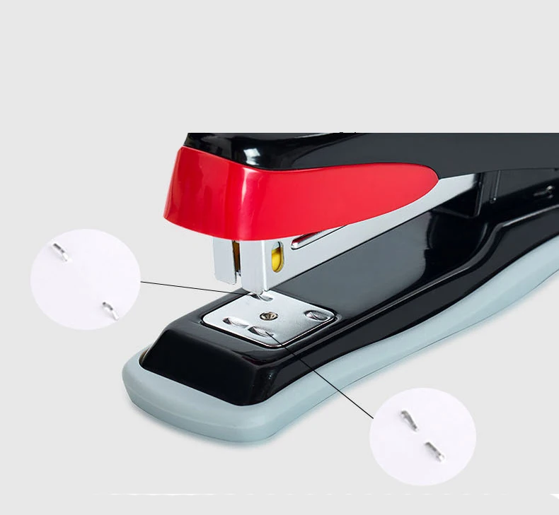 New Design MS-278 Model Soft Non-slip Pad Metal Stapler Dual-mode Switching Desk Surface Stapler for Daily office work
