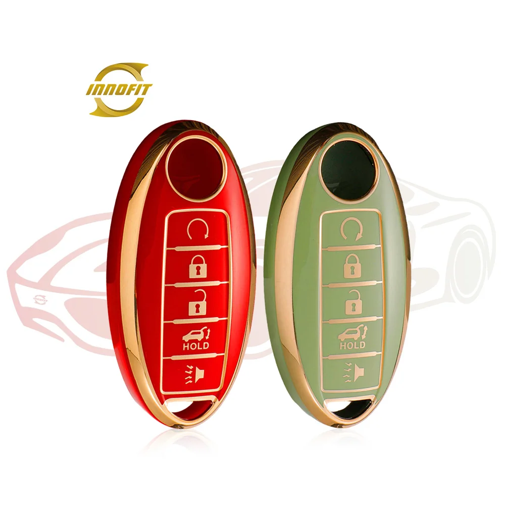 Заводской чехол для ключей Innofit NIB6 из ТПУ Nissan Sylphy Bluebird Tiida X Trail Qashqai Jinke