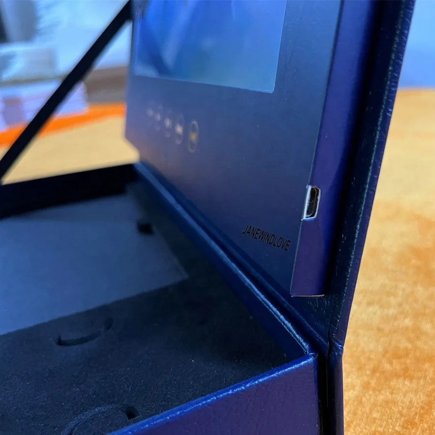 Jewelry Music video box with tft lcd screen video player 2.4inch/4.3inch/5inch/7inch/10.1inch Video Gift Box For Marketing Gift