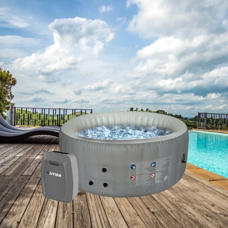 YOUYIDA factory direct sale hot tub inflatable 6 person 180 jets inflat pump hot tub spa
