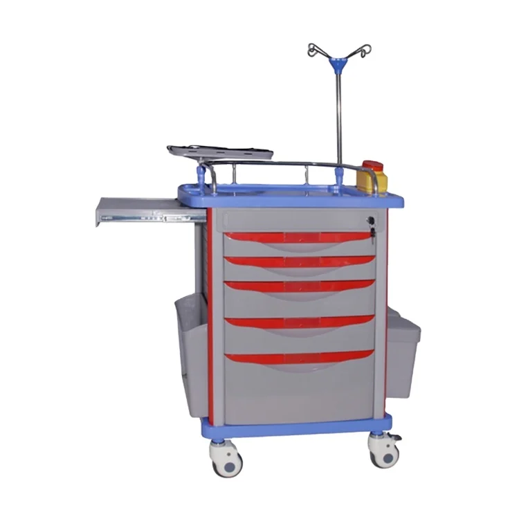 Best Price ABS Emergency Trolley Instrument Trolley Hospital Medical Trolley Price