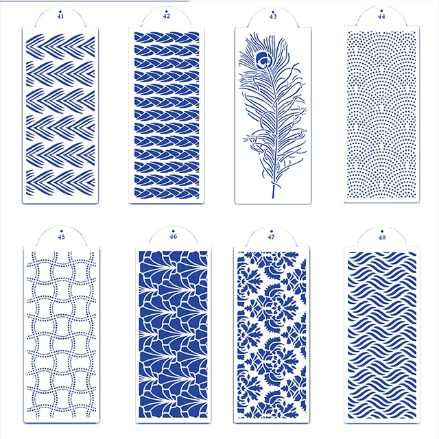 Fondant Cake Mesh Stamps Stencils For DIY Craft Making Wedding Cake Design Plastic Spray Template Cookie Painting Mold