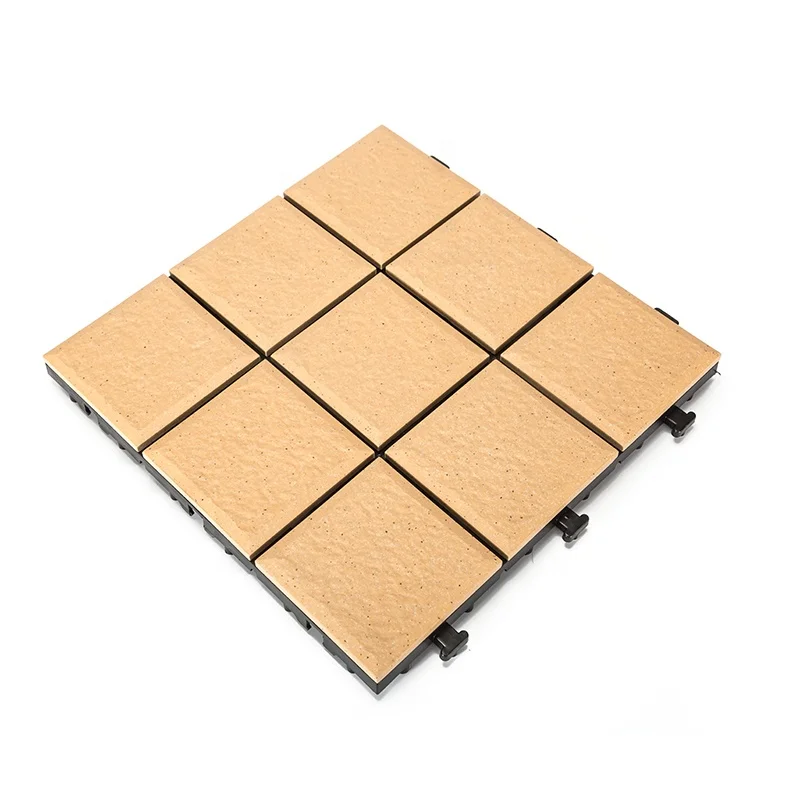 click together non slip floor tile ceramic patio interlocking deck tiles