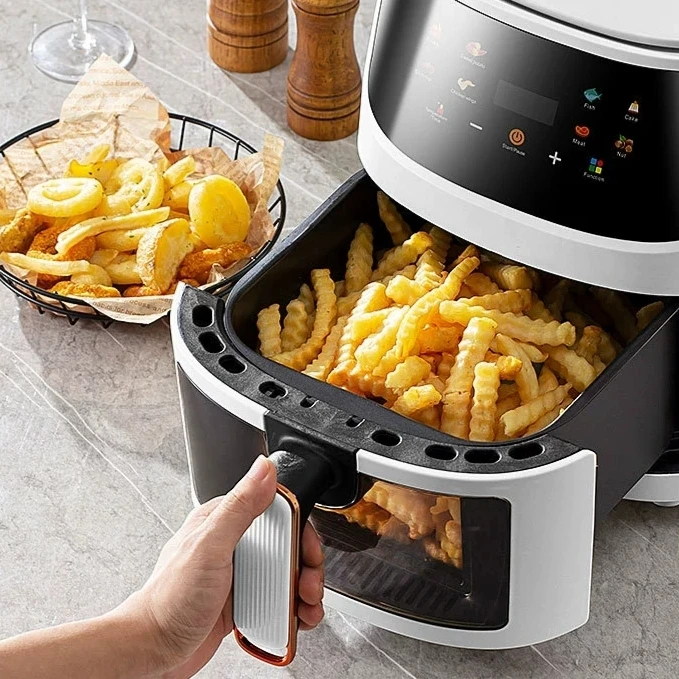 iStapromo Gifts square visible large capacity electric oven oil-free healthy air fryer factory direct delivery wholesale OEM 10L