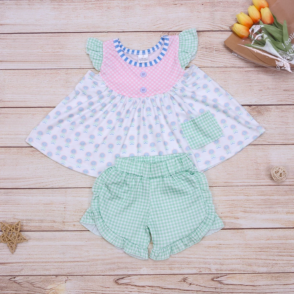RTS summer baby girl outfit baby girls set toddler girls clothing for kids