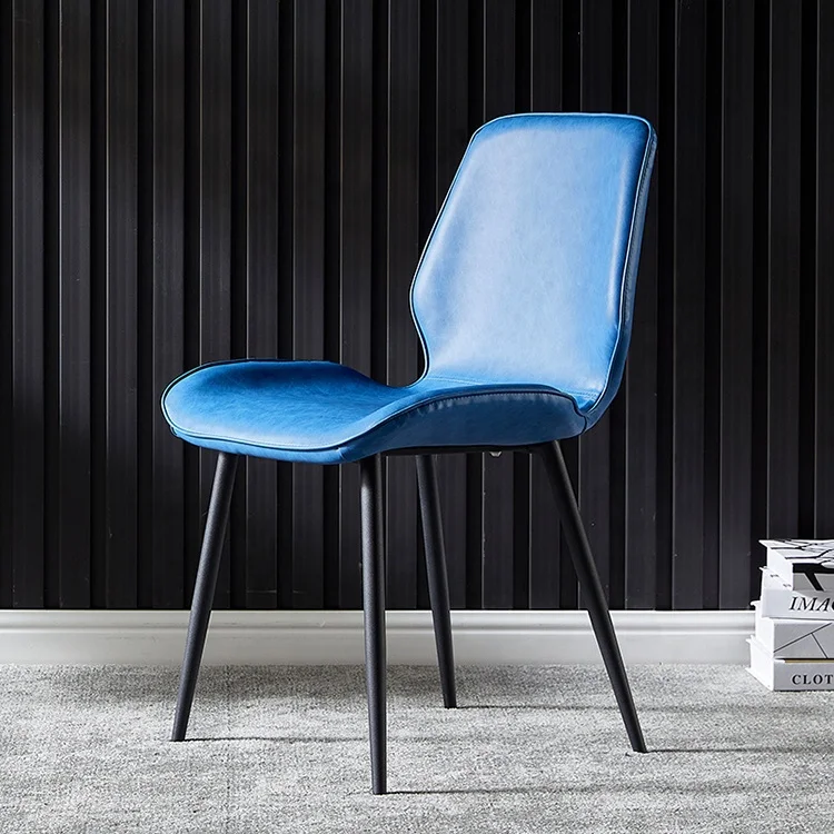 Huihong OEM cadeira W470 D440 H770mm beige nordic leather live makeup chair sillas para comedor cadeira sala jantar