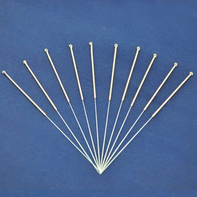 Иглы для иглоукалывания одноразовые, иглы для массажа красоты, настраиваемый материал-нержавеющая сталь/золото