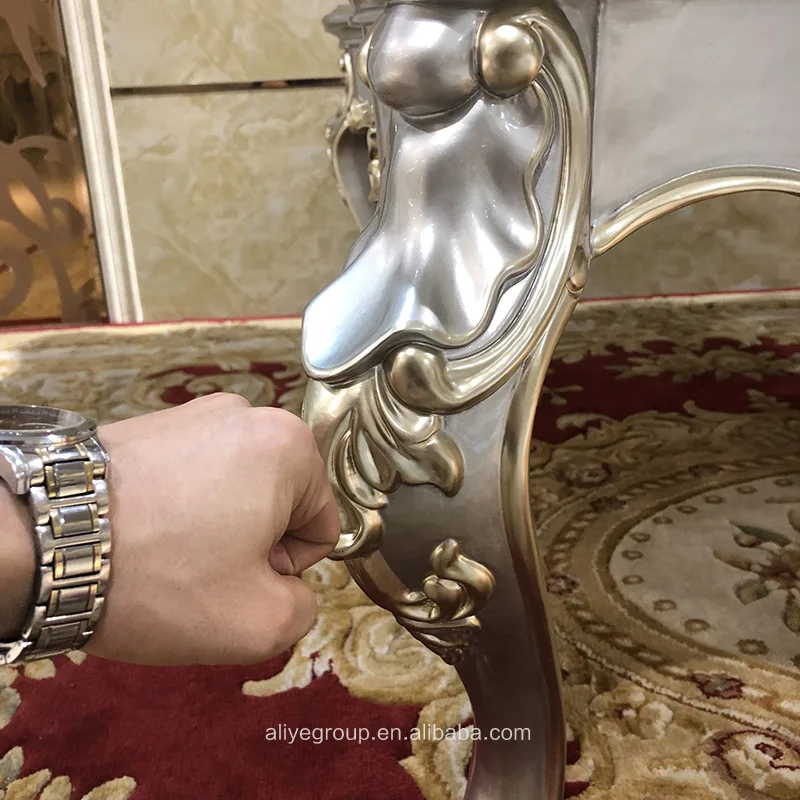 Роскошные твердой древесины классическая журнальный столик мебель для гостиной MBK-1291