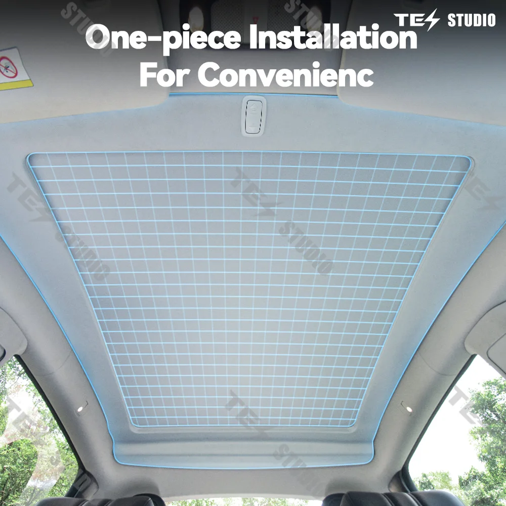 Car Interior Accessory Sunroof Retractable Assembly Sunshade Electric Curtain Cover For Tesla Model Y