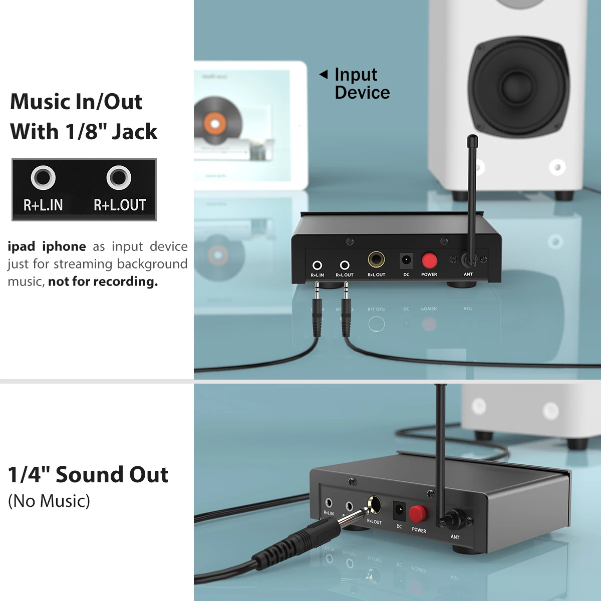 
Fifine K036 UHF Wireless Handheld KTV Karaoke DJ Dynamic Microphone, Studio Singing Recording Church Speech Microphone 