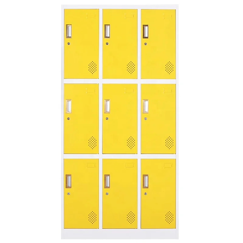 Metal Locker Locker Cabinet Metal 9 Door Cabinet Office Cabinet Wholesale Prices