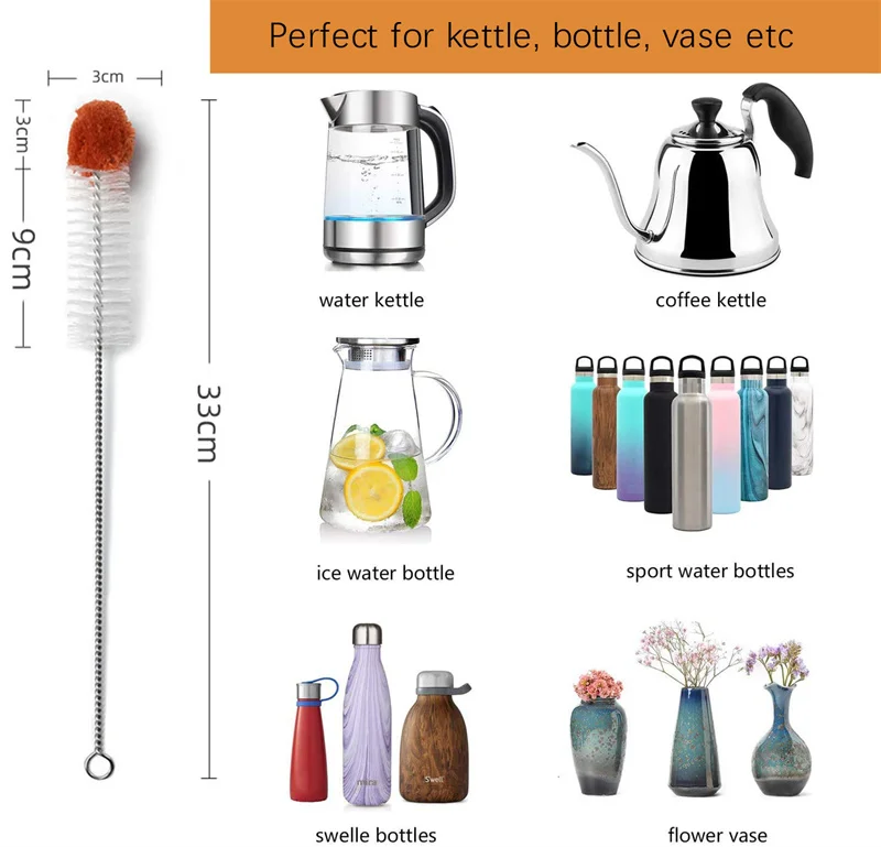 Baby Brush Sponge Travel Bottle Brush Baby Bottle Wash Brush