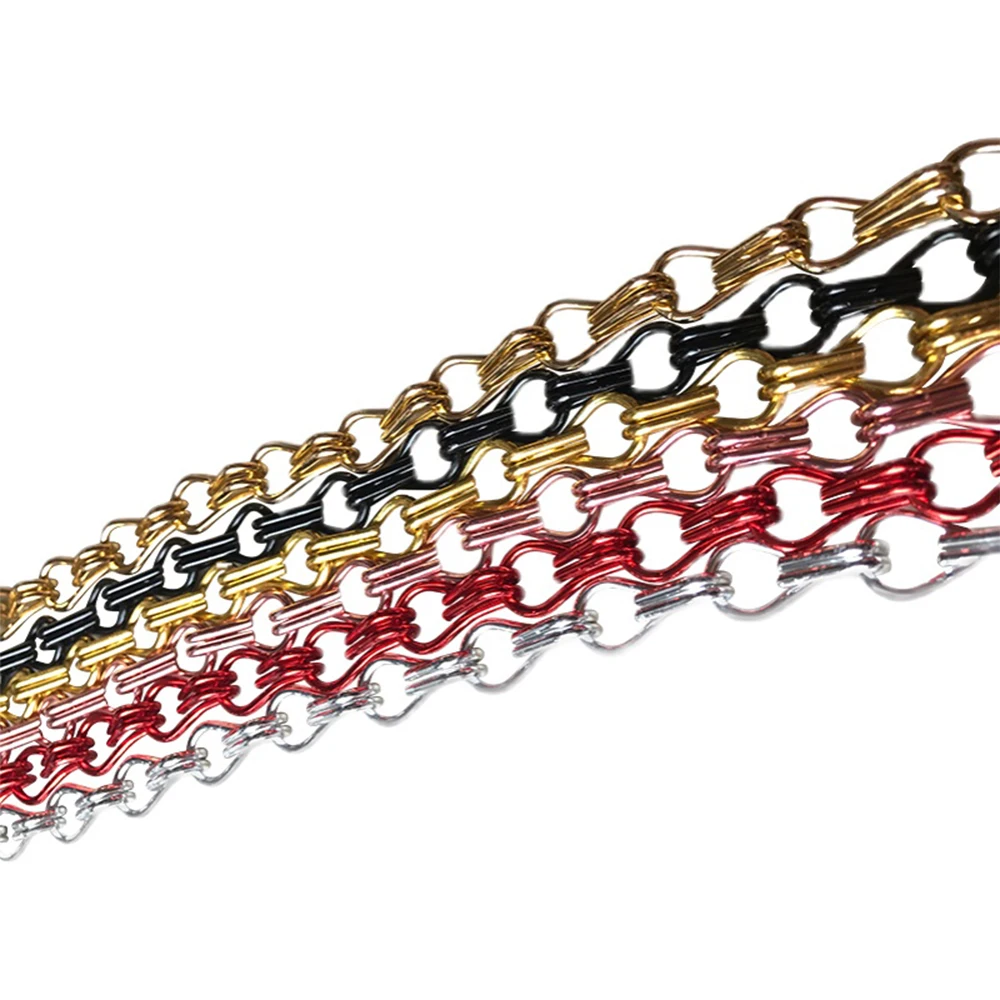 Decoration 12*24*2.0mm  aluminum Double jack chain