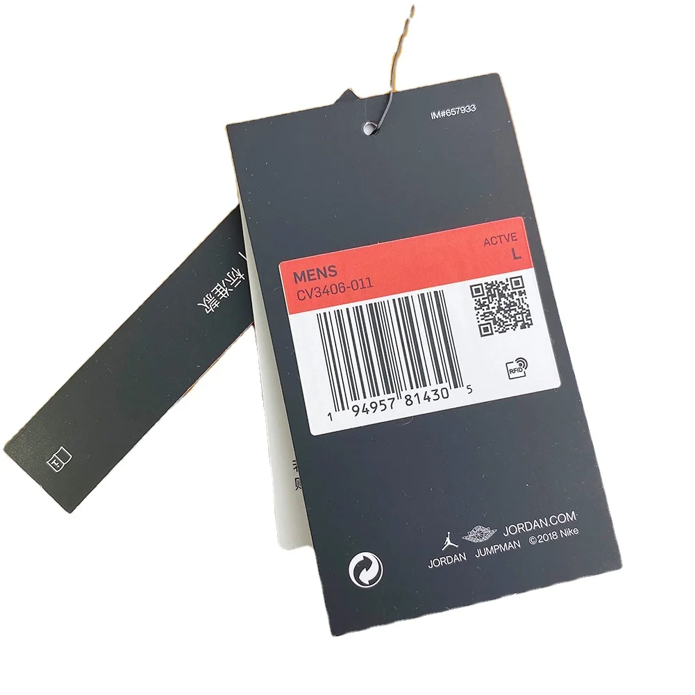 Custom Embossed Kapok Paper hang Tag With Own Logo