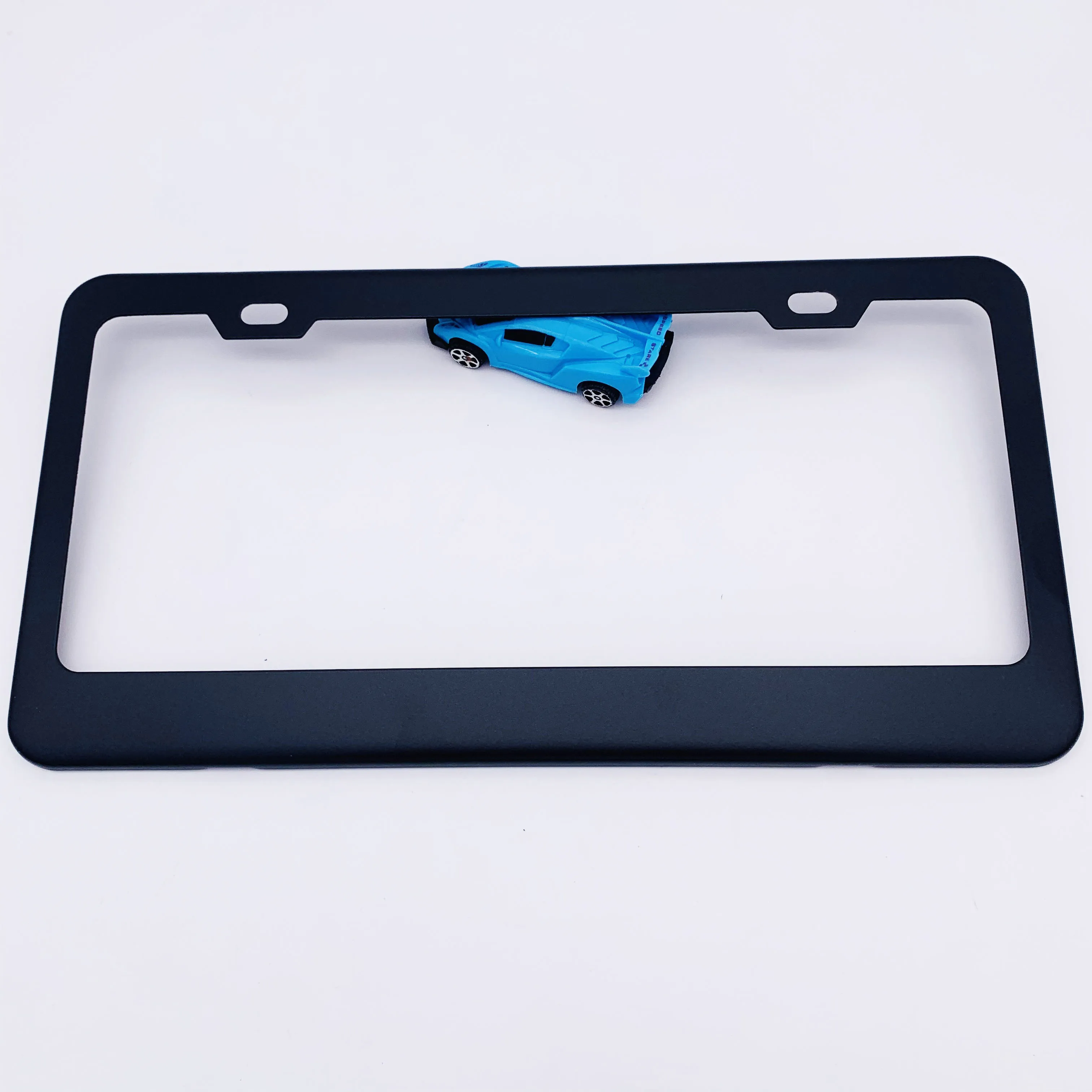 Custom or Blank Heavy Duty Chrome Stainless steel Metal License plate frame