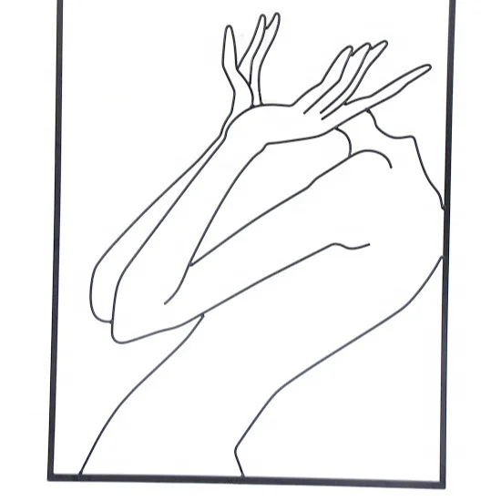 Amazon Metal Modern Minimalist Abstract Line Art Prints Women Body for Home Decor