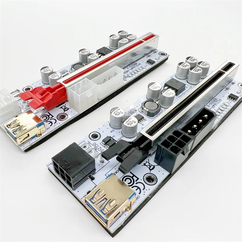 Переходник Ver 010-X PCIE x1 на x16 дополнительный USB 3 0 графическая карта Pcie переходник 010x 6 светодиодов для графической карты