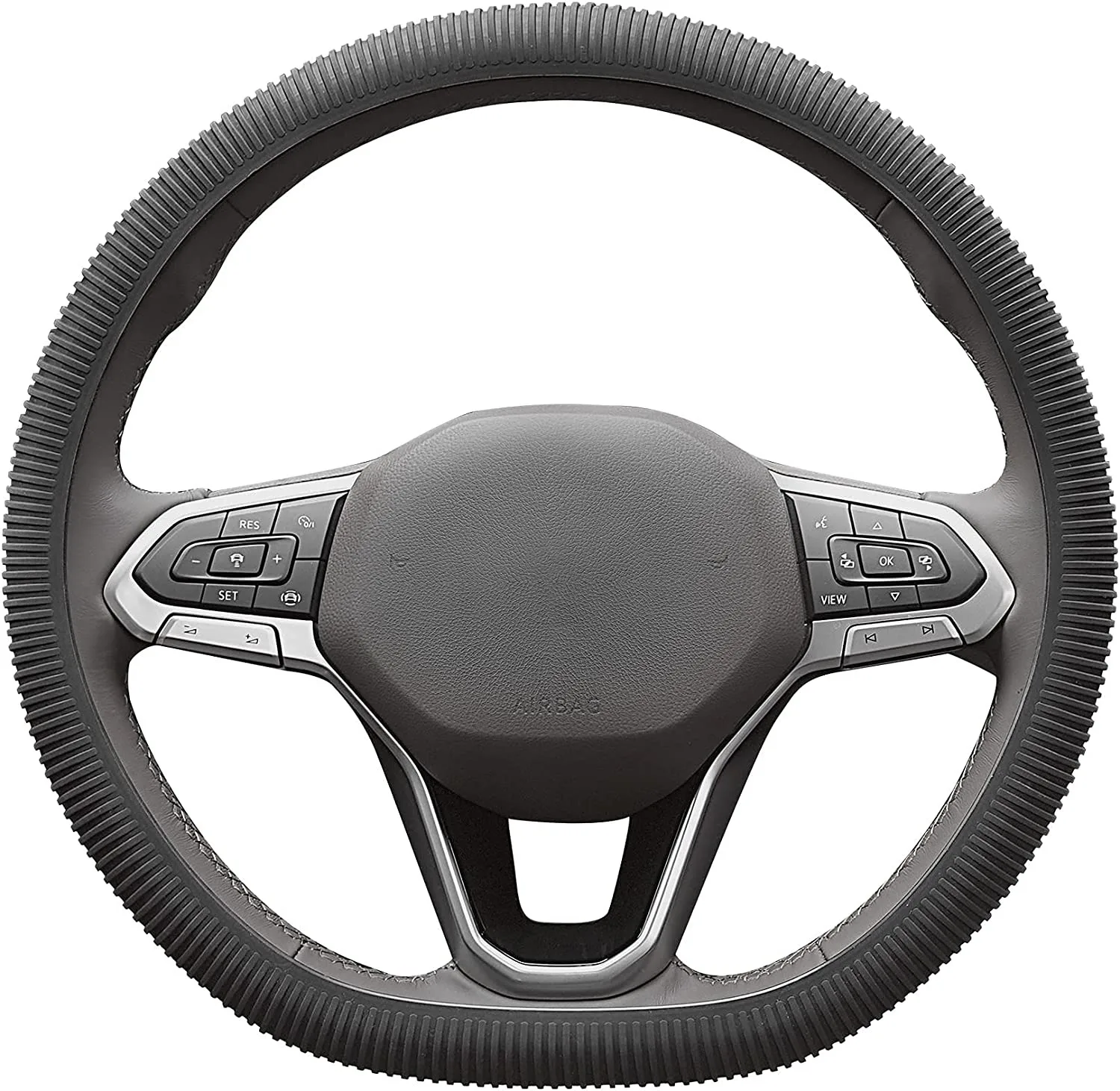 Factory Wholesale Hand-stitched Car Steering Wheel Cover Interior Car Accessories Silicone Steering Wheel Cover