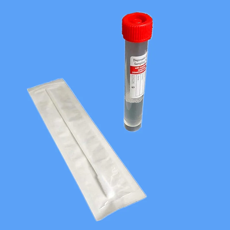 
Factory Wholesale polystren swab Oral Oropharyngeal Flocked swabvtm Swabs with Transport 10ml test tube 