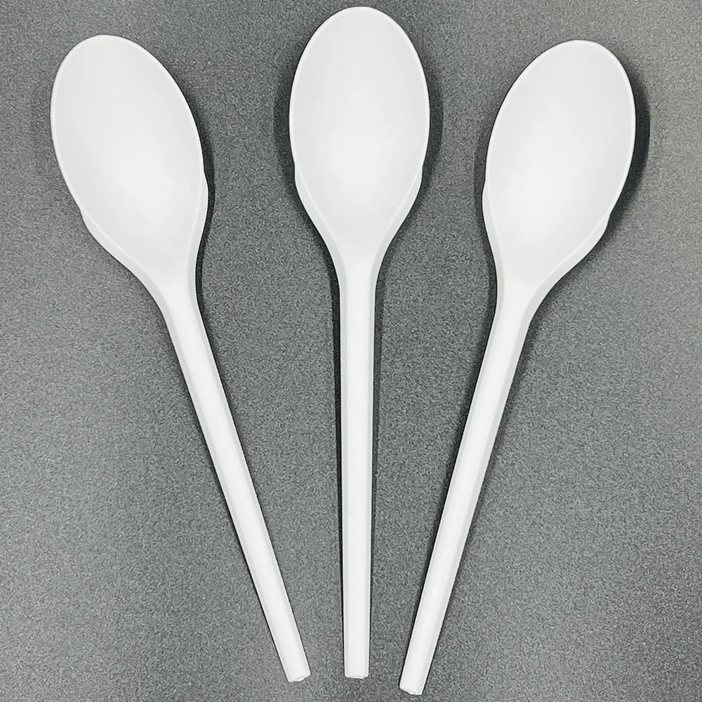 Cakes Forks Shovel Extra Desserts Individual Biodegradable Foldable Machine Spoon Change Sealing Making Disposable Soup Spoon