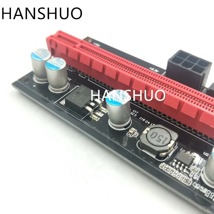 VER009S PCI Express 6pin 1x к 16x карты удлинитель USB 3,0 PCIE мощность GPU Кабель Адаптера riser 009S