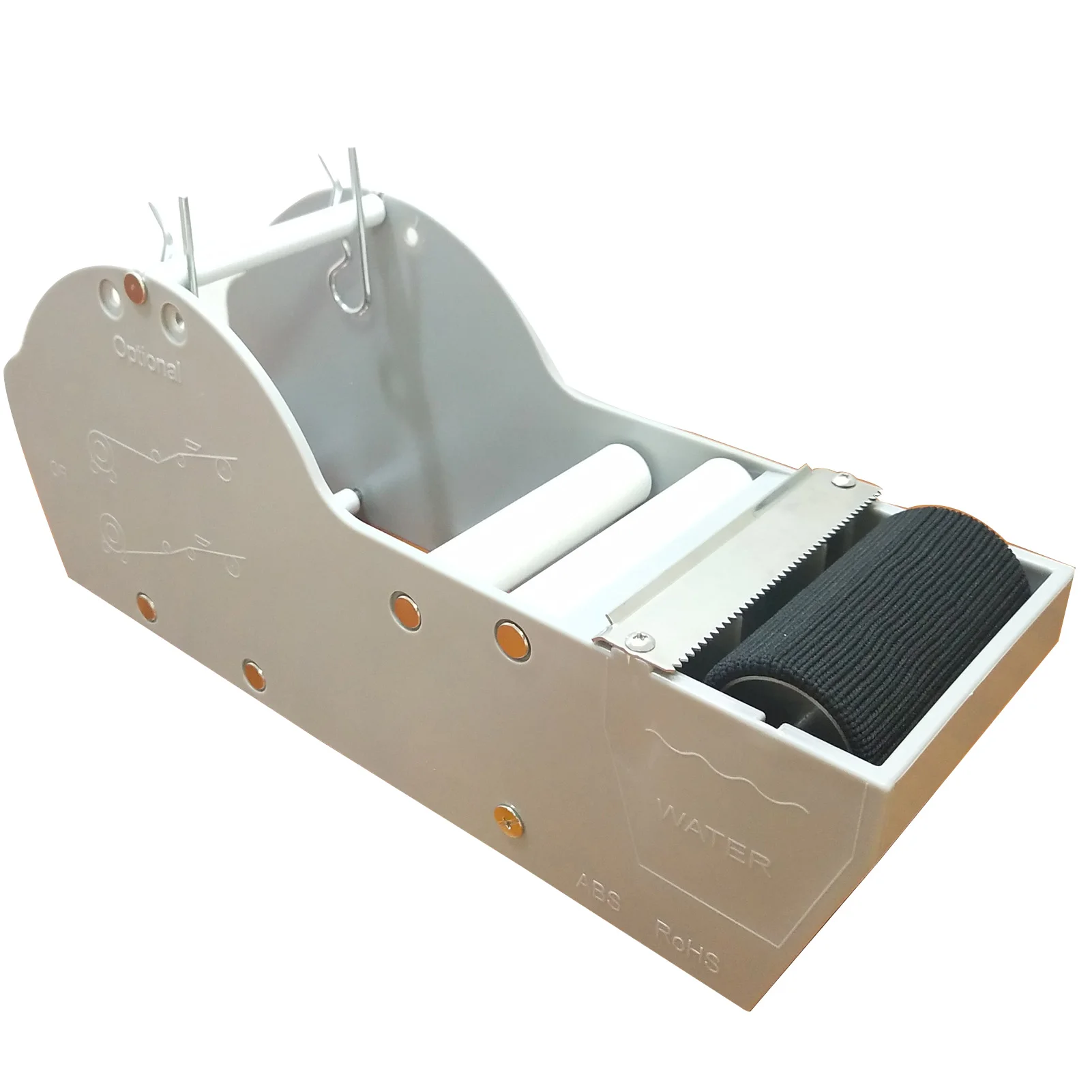 Water activated gummed kraft paper tape dispenser