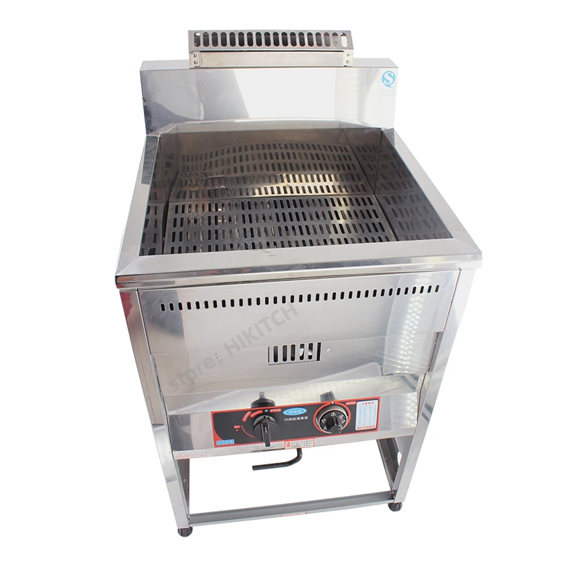 Floor stand gas deep fryer 23CJB commercial large capacity 23L thermostat LPG single tank frying cooker chicken fries in canteen