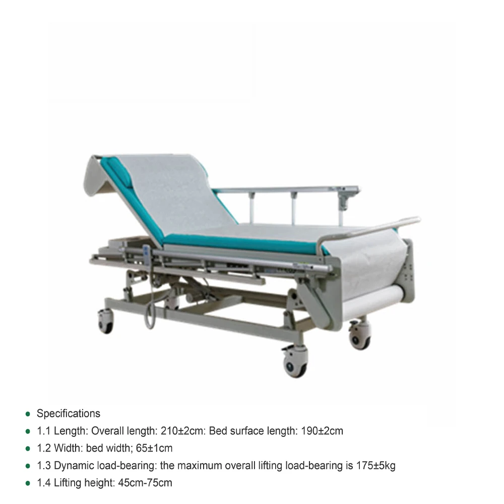 MY-R025A Electric lift examination bed Medical nursing bed stainless steel hospital bed