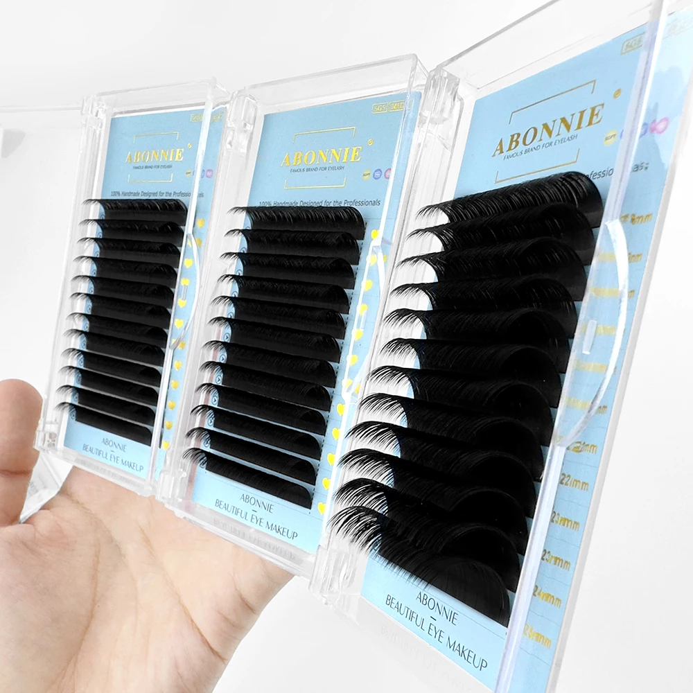 Lashes Supplier 0.05 0.07 0.10 0.15 0.20 J B C D CC DD M Curl Volume Lash Individual Extension Eyelash Extension Natural Long