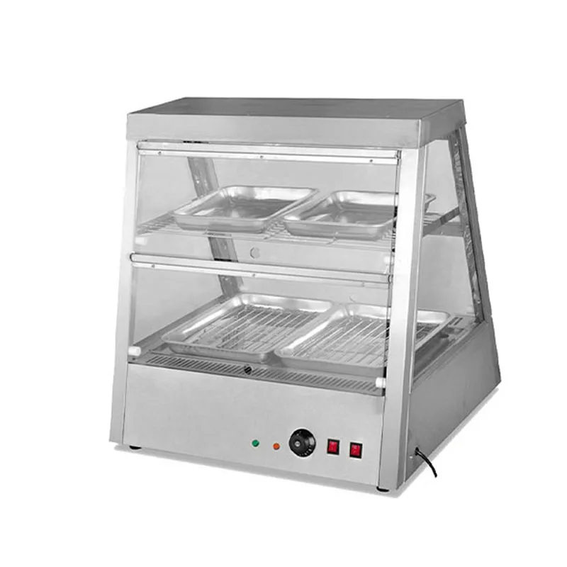 Fuqi In Stock Fried Chicken Shop Display Warmer Commercial Electric Food Showcase