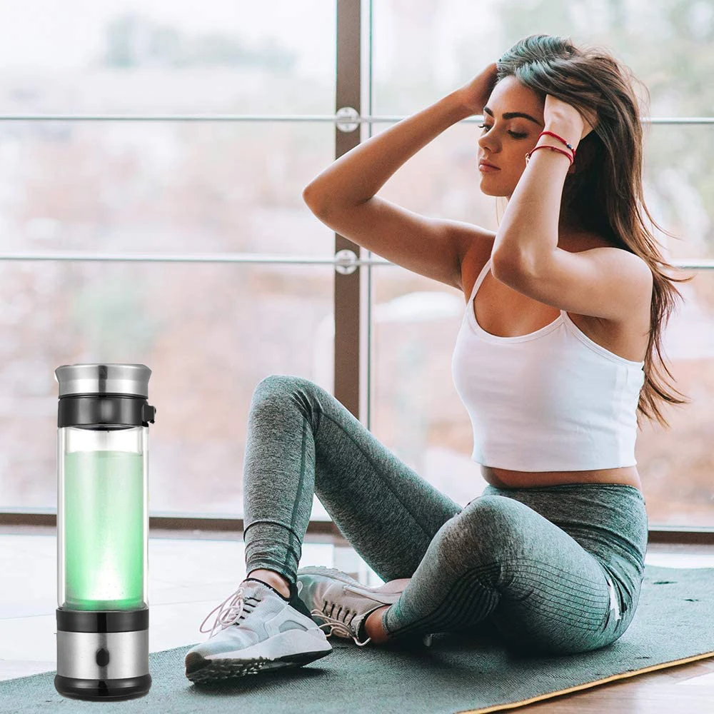 450 mL portable Concentration hydrogen water dispenser Glass Hydrogen-Rich Water Cup