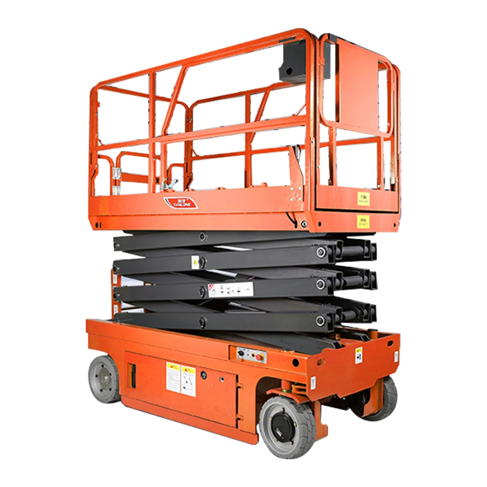 Good price 8m 550KG high bearing capacity lift platform electric self propelled hydraulic scissor lift for aerial work